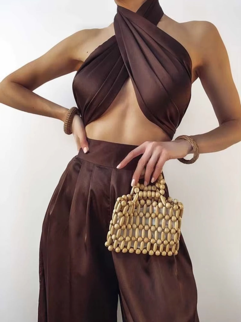 Sexy Bodycon Rompers Womens Jumpsuit Workout Active Wear Sleeveless 2021 Summer Satin Jumpsuits Skinny Fashion